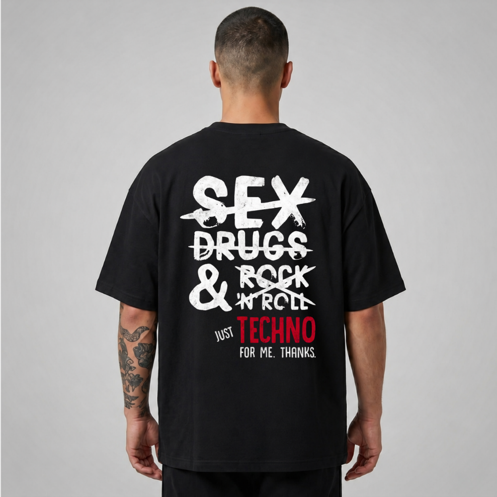 Oversize Premium T-Shirt Just Techno